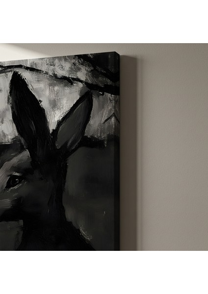 karanlık tavşan portresi tablosu indirimleri