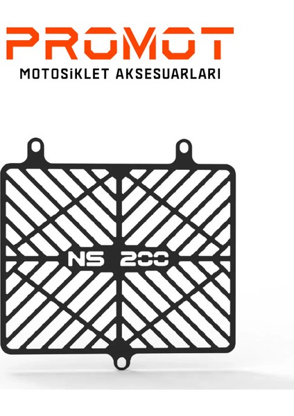 Radyatör Koruma Bajaj Pulsar Ns 200 Siyah Radyatör Koruma 2014/2024 Uyumlu