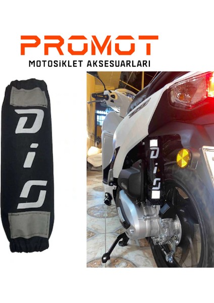 Honda Dio Beyaz Amortisör Kılıfı Reflektörlü