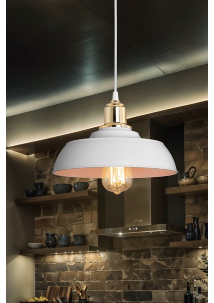 Beyaz Sarkıt Avize Yatak Odası Salon Mutfak Koridor Şık Lamba