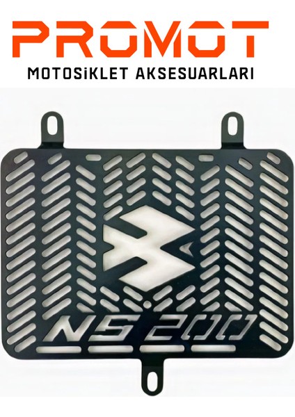 Radyatör Koruma Bajaj Pulsar Ns 200 Siyah Radyatör Koruma 2014/2024 Uyumlu