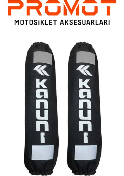 Kanuni Beyaz Amortisör Kılıfı Reflektörlü