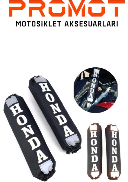 Honda Beyaz Amortisör Kılıfı Reflektörlü