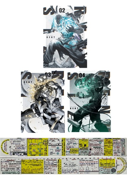 Renksiz 2-3-4. Ciltler Manga Seti + Mat. Öğreten Cetvel