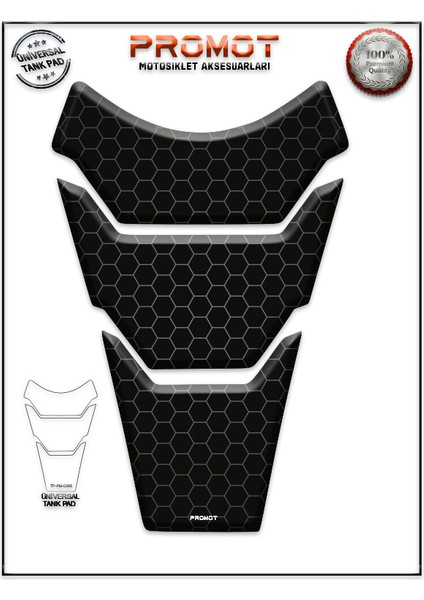 Motosıklet Tank Pad Her Motora Uyumlu Tank Pad 365