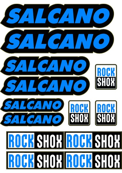 Salcano Bisiklet Stıcker Seti Kadro Sticker Seti 04