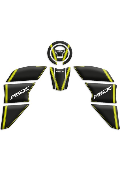 Motosıklet Tank Pad Honda Msx Tank Pad Set (2014/2022) Uyumlu 02