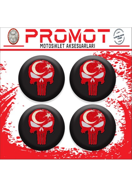 Punısher Bayrak Tasarımlı Koruma Takozu Logosu 1