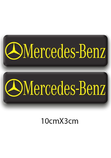 Mercedes-Benz 3D Damla 2'li Logo 3