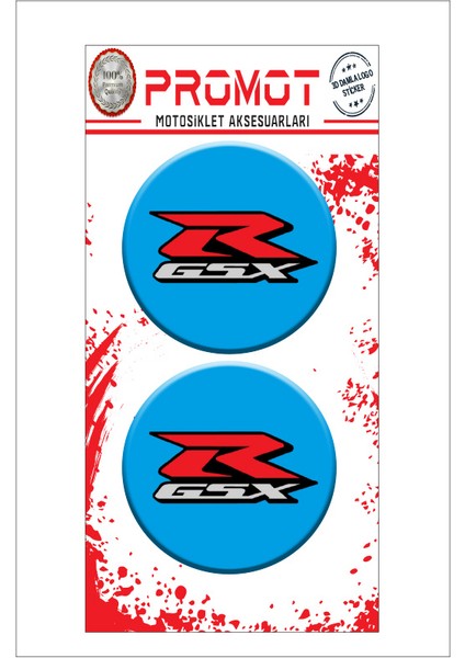 Gsxr Suzukı 3D Kabartmalı Damla Sticker 5CMX5CM 03