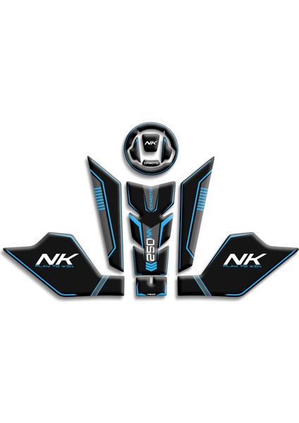 Motosıklet Tank Pad Cf Moto 250 Nk 2023/2024) Uyumlu 01