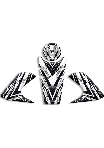 Motosıklet Tank Pad Bajaj Pulsar N250 Tank Pad Set (2022/2024) Uyumlu 04