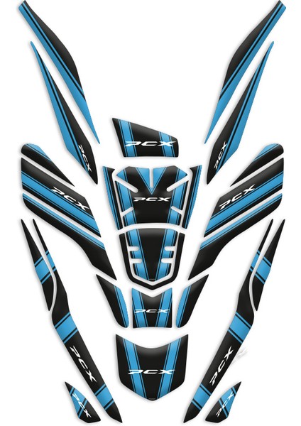 Motosıklet Tank Pad Honda Pcx (2021/2024) Uyumlu Model 8