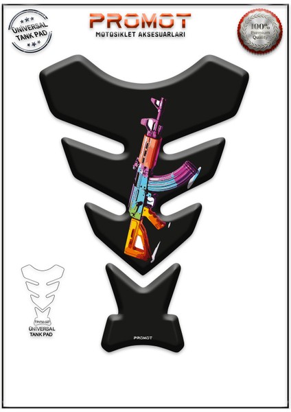 Motosıklet Tank Pad Her Motora Uyumlu Tank Pad 027