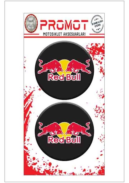 Redbull 3D Damla 2 Li Sticker Logo 1