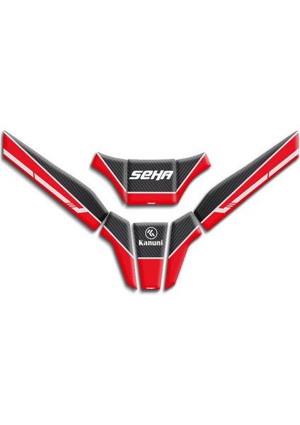 Motosıklet Tank Pad Kanuni Seha Uyumlu Model 05