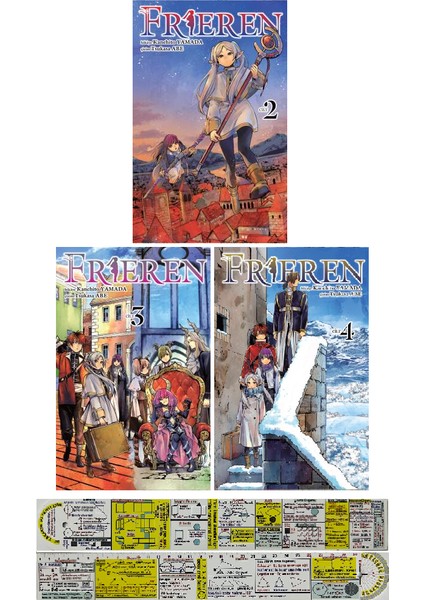 Frieren 2-3-4. Ciltler Manga Seti + Mat. Öğreten Cetvel
