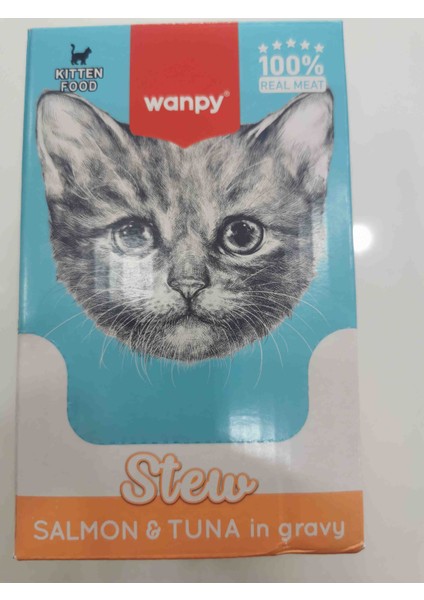 70GR Pouch Ton Balıklı Somon Yaş Kedi Maması 10 Adet