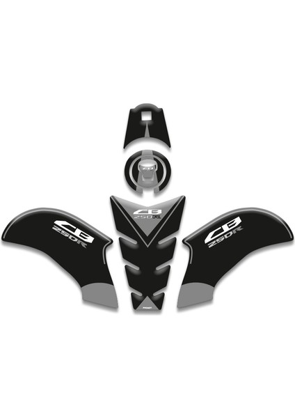 Motosıklet Tank Pad Honda CB250R Tank Pad Set (2018/2024) Uyumlu 08