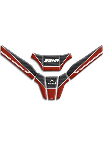 Motosıklet Tank Pad Kanuni Seha Uyumlu Model 01
