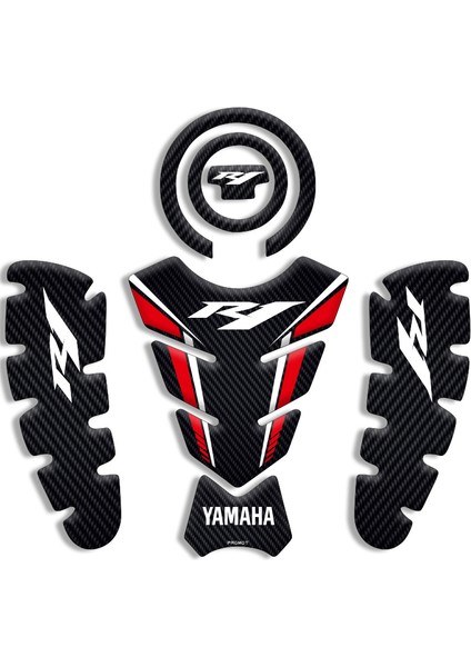 Motosıklet Tank Pad Yamaha R1 Tank Pad Set 01