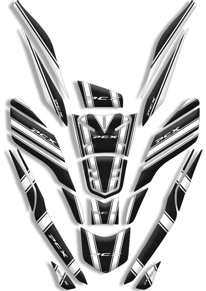 Motosıklet Tank Pad Honda Pcx (2021/2024) Uyumlu Model 11
