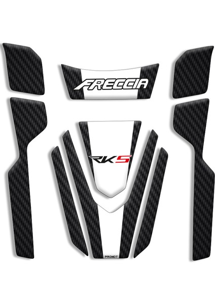 Motosıklet Tank Pad Rks Freccia Tank Pad Set (2022/2024) Uyumlu 03