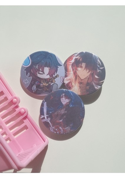 Honkai Star Rail Blade Çanta Süsü Rozet Seti