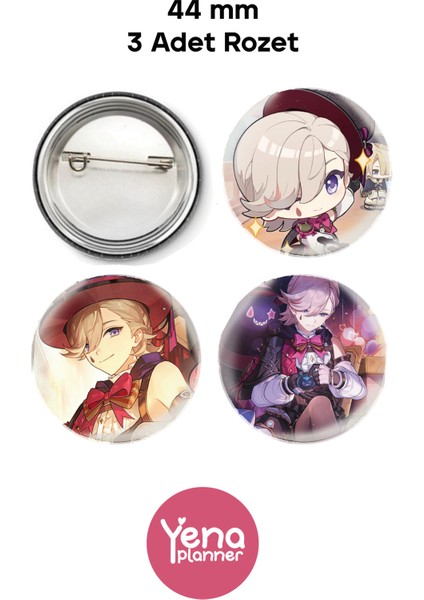 Genshin Çanta Süsü/ Rozet Seti 2