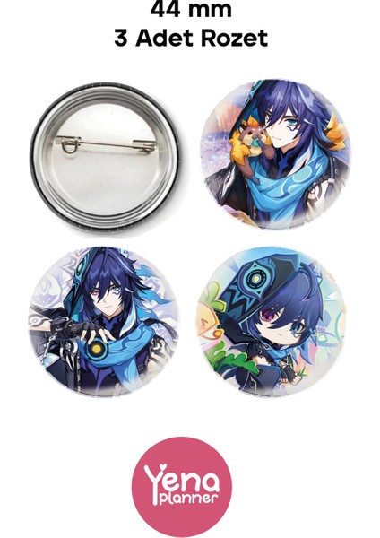 Genshin Çanta Süsü / Rozet Seti