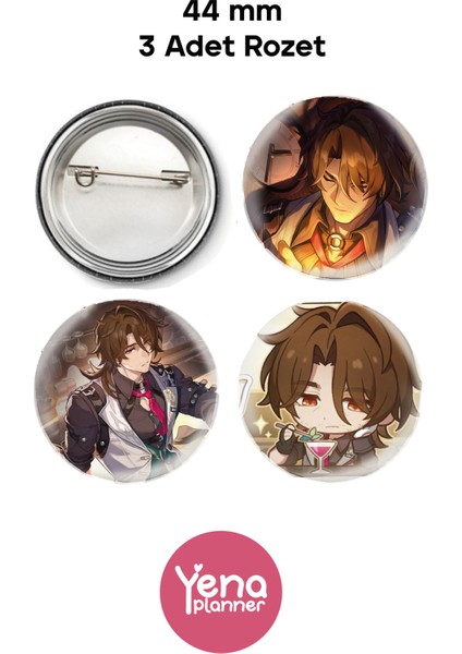 Honkai Star Rail Çanta Süsü/ Rozet Seti 2