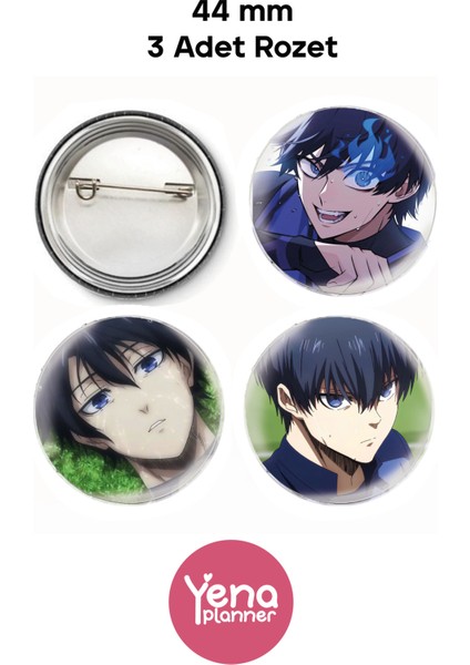 Blue Lock Çanta Süsü Seti / Rozet Seti