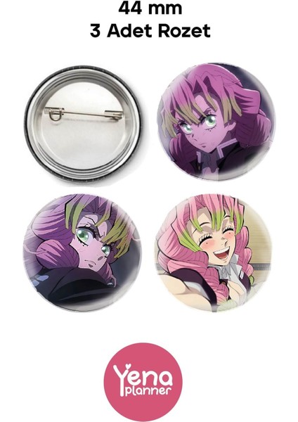 Demon Slayer 2 Çanta Süsü / Rozet Seti