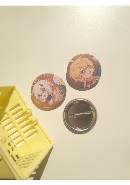 Genshin Impact Lumine, Aether, Paimon Çanta Süsü/rozet fiyatları