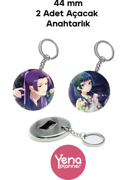 The Apothecary Diaries , Kusuriya No Hitorigoto Çanta Süsü / Rozet Seti / Açacak Anahtarlık