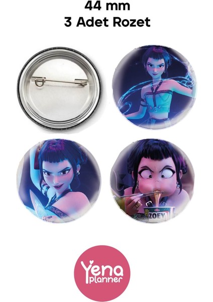 Kpop Demon Hunters Çanta Süsü / Rozet Seti