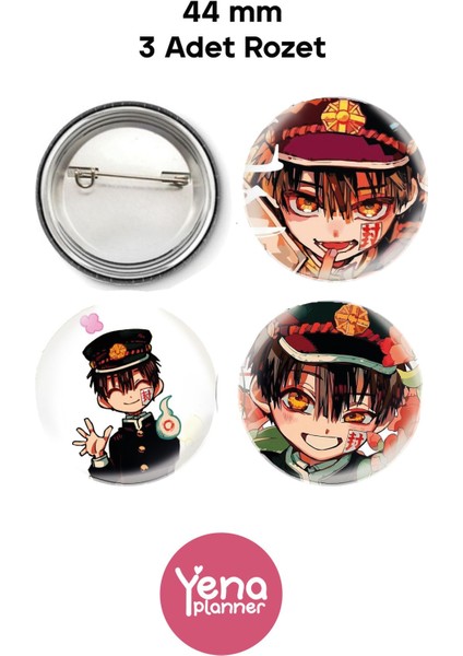 Toilet Bound Hanako-Kun Çanta Süsü / Rozet Seti / Açacak Anahtarlık