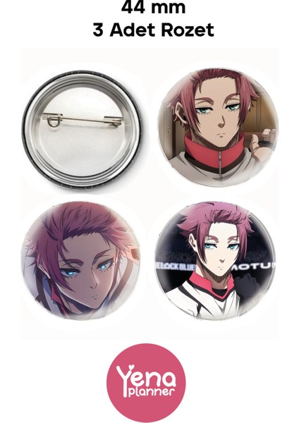 Blue Lock Çanta Süsü Seti / Rozet Seti
