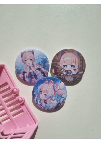 Genshin Impact Kokomi Çanta Süsü/rozet Seti