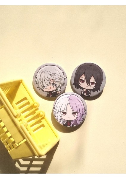 Bungou Stray Dogs Fyodor, Nikolai, Sigma Çanta Süsü/rozet Seti