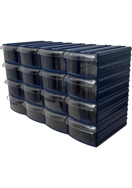 Plastik Çekmeceli Kutu 16 Çekmeceli 730-M