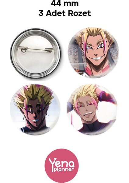 Blue Lock Çanta Süsü/ Rozet Seti 2