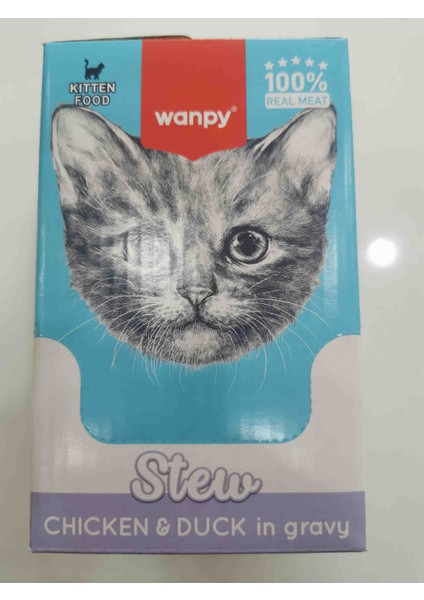 70GR Pouch Tavuklu Ördekli Yaş Kedi Maması 10 Adet