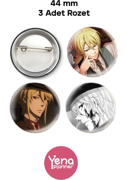 Moriarty The Patriot Çanta Süsü / Rozet Seti / Açacak Anahtarlık