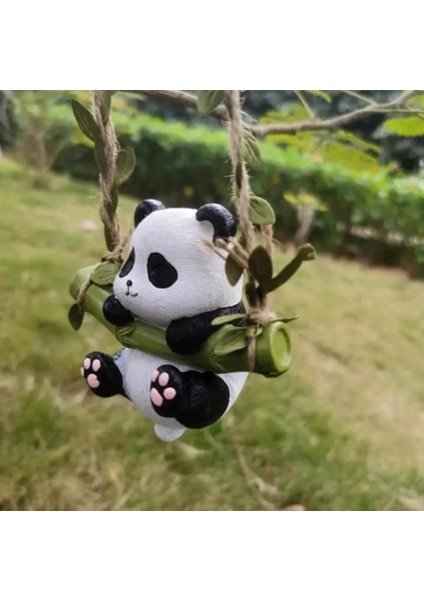 Bahçe Balkon Süsü Dekoratif Sallanan Panda modelleri