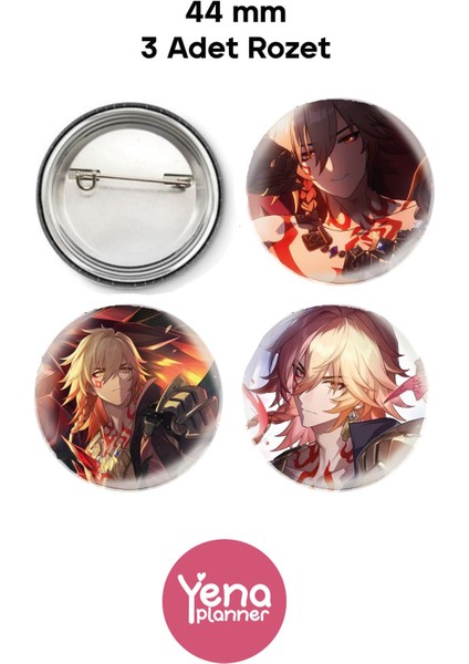 Honkai Star Rail Çanta Süsü/ Rozet Seti 2