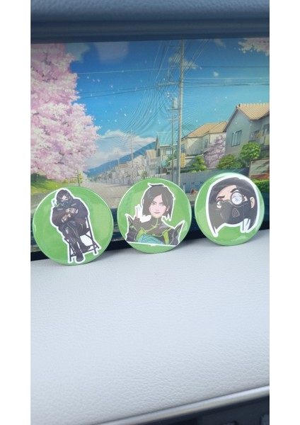 Valorant Çanta Süsü/rozet Seti