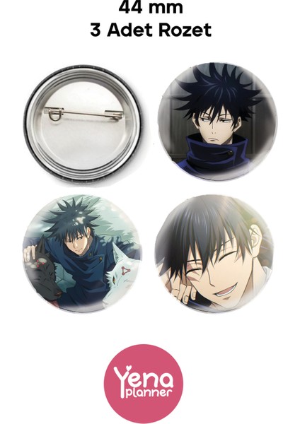 Jujutsu Kaisen Çanta Süsü/ Rozet Seti