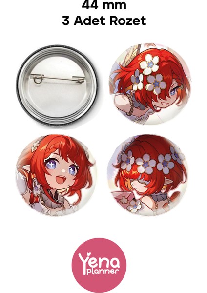 Honkai Star Rail Çanta Süsü/ Rozet Seti 2