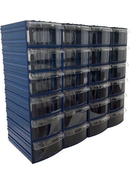 Plastik Çekmeceli Kutu 24 Çekmeceli 730-M